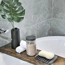 Axyaa Silicone Self Draining Soap Dish | Bathroom Soap Holder and Shower Storage Rack