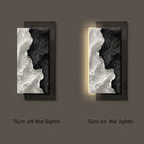 Axyaa Abstract Black White LED Mural Entrance Wall Lamp