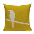 Axyaa Yellow Geometric Linen Pillow Case 45*45cm