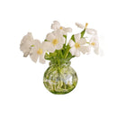 Axyaa Green Glass Tulip Vase - Modern Home Decor