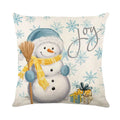 Merry Christmas Pillow Cover Set with Festive Prints - Axyaa