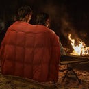 Axyaa White Goose Down Shawl Blanket: Antibacterial, Multifunctional & Portable for Travel & Home