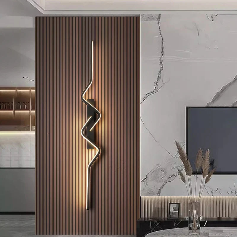 Nordic Long Decorative Wall Light by Axyaa: Modern Home Lighting Fixtures