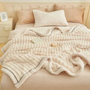 Axyaa Cozy Imitation Rabbit Plush Blanket: Soft, Fluffy, Warm, and Absorbent