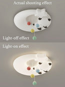 Axyaa Panda Bedroom LED Ceiling Lamp
