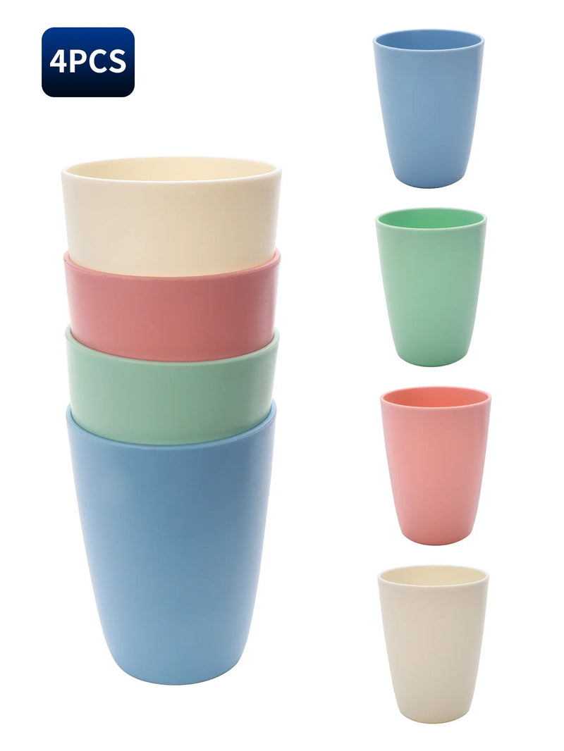 Colorful Reusable Plastic Cups, PP Material, Ideal for Camping, Picnic, Kitchen - Axyaa