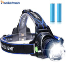 Axya Rechargeable Zoom Headlamp Waterproof Head Torch