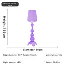 Axyaa Modern Glass Floor Lamp: Italian Minimalist Style for Living Room, Bedroom, and Study
