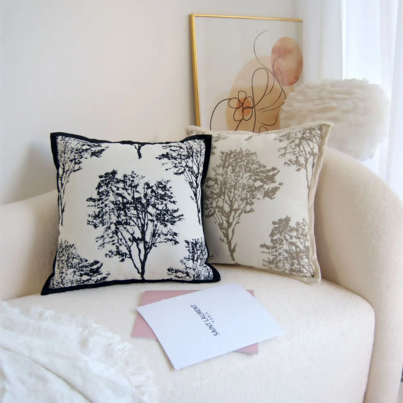 Axyaa Velvet Pillowcase: Chinese Ancient Style Retro Sofa Decor Cushion Cover