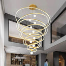 Axyaa LED Staircase Chandeliers for Modern Living Room Decor