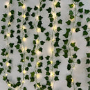 Axyaa Artificial Ivy Plant Wall Vines with LED String Lights, Greenery Ivy Leaf Vines