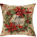 Axyaa Retro Christmas Reindeer Pillowcase Cover