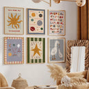 Axyaa Solar System Planet Letter Art Set - Boho Inspirational Wall Decor