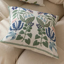 Axyaa Cotton Embroidered Cushion Cover 45X45CM for Office, Car, Sofa Lumbar Pillowcases.