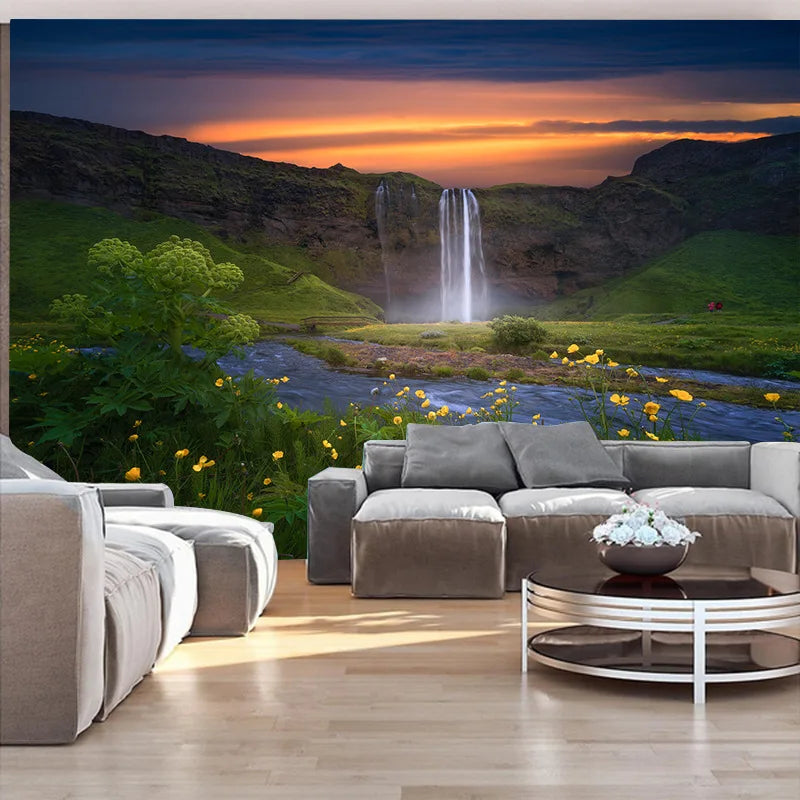 Axyaa Nature Wall Art for Home Decor - Mountains, Rivers, Landscapes, Waterfalls, Forests & Lakes