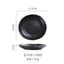 Axyaa Ceramic Sushi Snack Plates Set | Creative Restaurant Tableware and Small Dishes