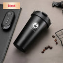 Axyaa Insulated Stainless Steel Travel Coffee Tumbler with Handle and Leak-Proof Lid