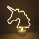Axyaa Neon Pineapple Coconut Tree Night Light: Bar Bedroom Decor & Party Lamp
