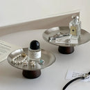 Axyaa Stainless Steel Round Storage Tray for Home and Kitchen Organization