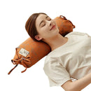 Axyaa Cotton Buckwheat Cylindrical Pillow for Better Sleep Support