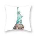 Axyaa World Buildings Printed Cushion Covers