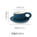 Axyaa Nordic Blue Mug Set for Couples: High Value Ceramic Coffee Cups & Saucers