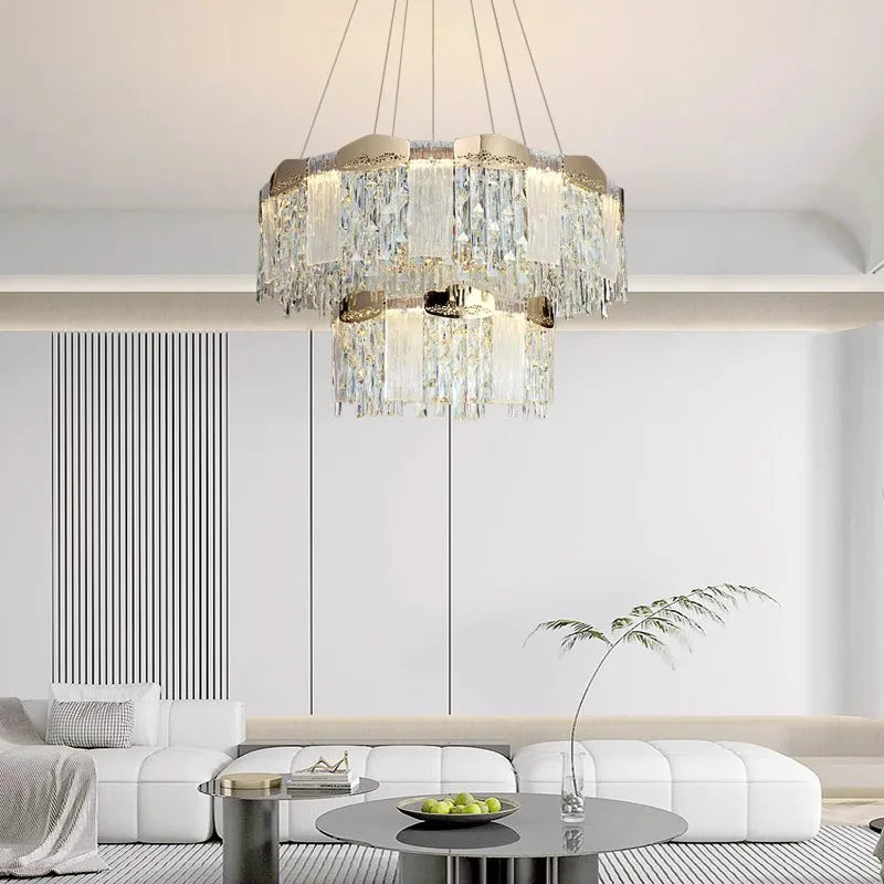 Luxury Crystal Ceiling Chandelier by Axyaa for Modern Home Decor