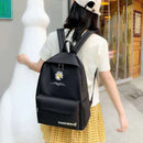 Axyaa Daisy Print Mini Canvas Children's Backpack - Small Student Schoolbag