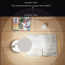 Axyaa Foldable LED Desk Lamp with Clock and USB Charging