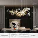 Axyaa Ginkgo Leaf Lamps: Branch Chandeliers for Living Room, Dining Room, Art Hall