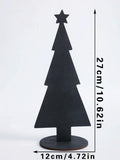 Wooden Christmas Tree Ornaments Set for Festive Home Decor by Axyaa