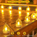 Axyaa Solar Tea Lights: Waterproof LED Candles for Party Garden Decor