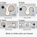 Axyaa Snake Long LED Wall Lamp for Bedroom Living Room, Retro Style Home Interior Lighting