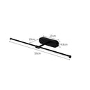 Axyaa LED Metal Bathroom Mirror Wall Lamp with Acrylic Lampshade and Paint Finish