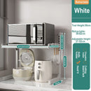 Axyaa Retractable Microwave Oven & Seasoning Rack - Adjustable Countertop Organizer