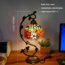 Axyaa Tiffany Table Lamp - Elegant Retro Stained Glass Desk Lamp for Home and Hotel