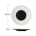 Axyaa Ceramic Soup Bowl Salad Plate Pasta Bowl Set for Molecular Cuisine