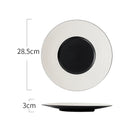 Axyaa Ceramic Soup Bowl Salad Plate Pasta Bowl Set for Molecular Cuisine