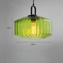 Axyaa Nordic Red Glass Pendant Light for Bedroom Dining Room Chandelier