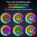 Axyaa Car Music Rhythm RGB LED Vent Light: Sound Activated Ambient Light Control