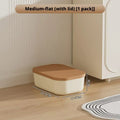 Axyaa Plastic Desktop Storage Box with Lid - Organizer Basket for Snacks and Cosmetics
