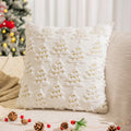 Axyaa Christmas Lanterns Embroidered Pillowcase Cojines, Retro Sofa Pillow Cover, Home Decor