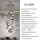 Axyaa Geometric LED Lava Pendant Light for Living Room, Bedroom, Bar