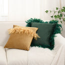 Axyaa Velvet Faux Feather Cushion Cover Soft Home Decor Pillow Cover Living Room