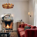 Axyaa Retro Glass Pendant Light for Designer Restaurant, Postmodern Luxury Lighting