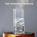 Axyaa Transparent Glass Coffee Cup with Lid and Straw, Heat Resistant Drinkware