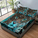 Axyaa Angry Leopard Pattern Bed Sheets - Soft & Comfortable Bedroom Set