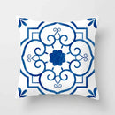 Axyaa Blue Mandala Pattern Pillow Case 45*45cm