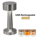 Axyaa LED Metal Touch Table Light: Rechargeable Night Lights for Bar, Coffee Table & Restaurant