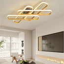Axyaa Gold/Black Modern LED Chandelier for Living Room, Bedroom, Study - Creative Ceiling Lamp
